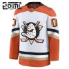 Anaheim Ducks Dresy Personalizované Fanatics Premium 2024-25 Bílý Venkovní - Dětské